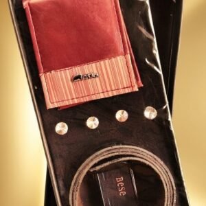 Executive Men’s Accessories Combo Box (Wallet + Belt Set)