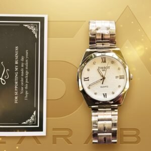 Tissot T 1853 White & Silver Quartz Watch
